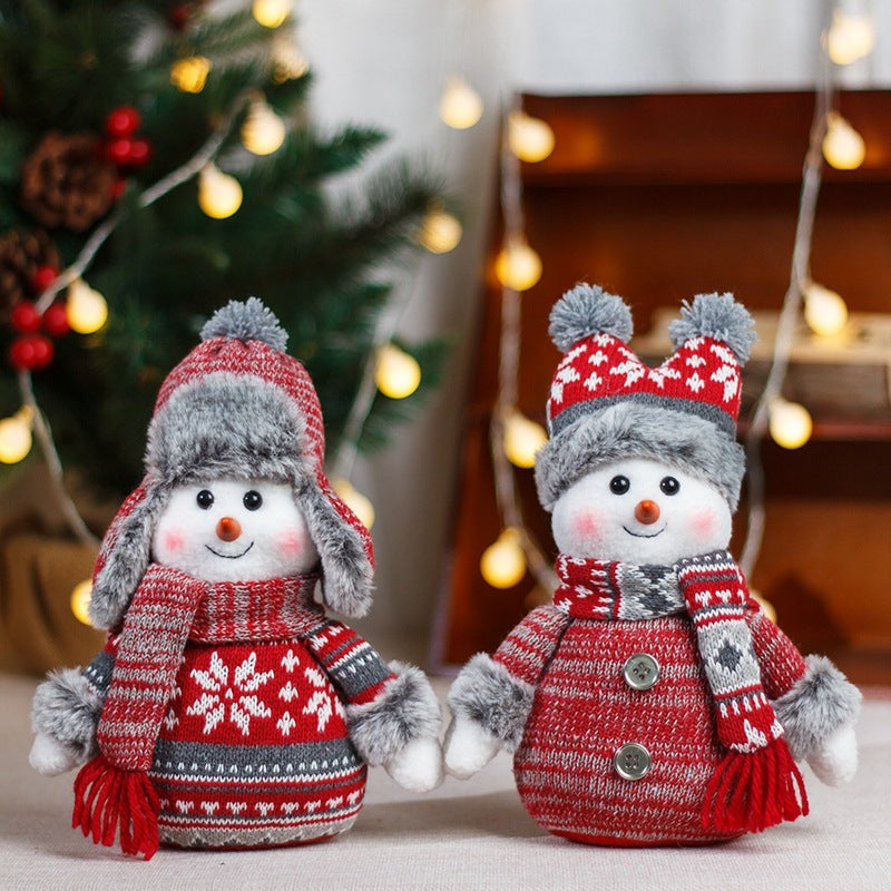 Snowman Christmas Doll Decor for Cozy Holiday Displays