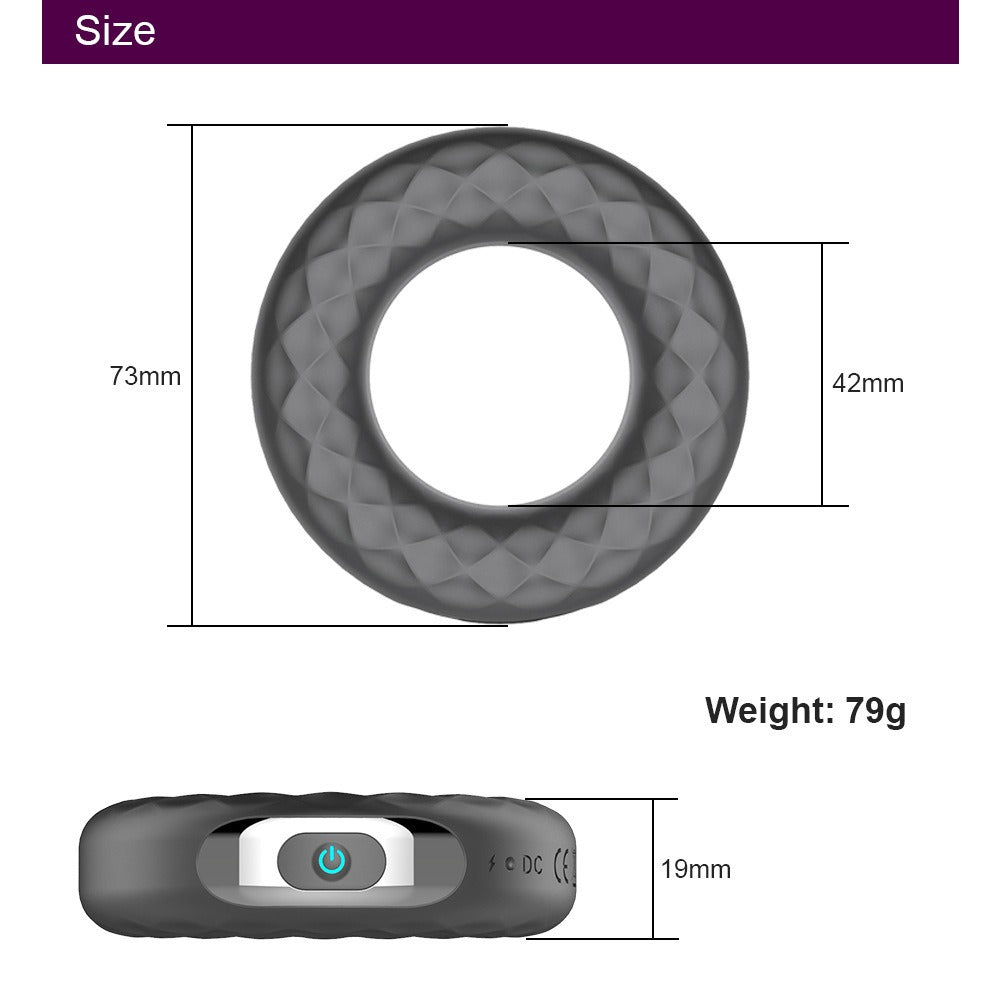 Rechargeable Vibrating Ring for Couple-Focused Intimacy