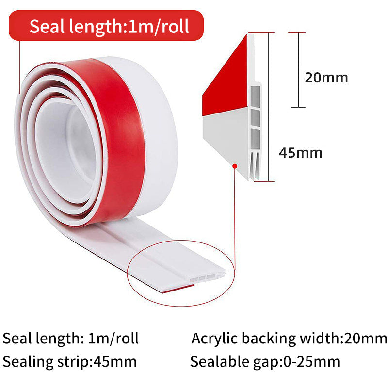 Door Bottom Seal Strip for Drafts, Dust & Noise Control