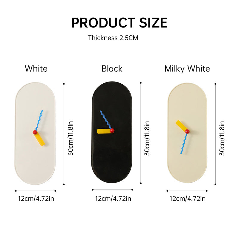 Dopamine Wall Clock for Playful Modern Home Decor