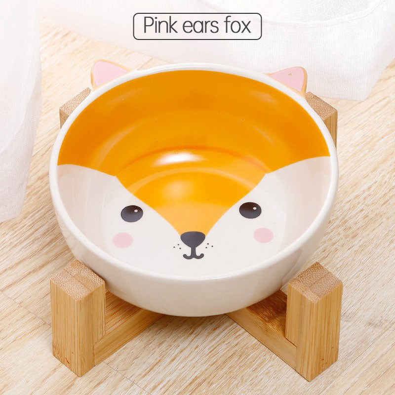 Elevated Ceramic Pet Bowl for Cleaner Daily Feeding