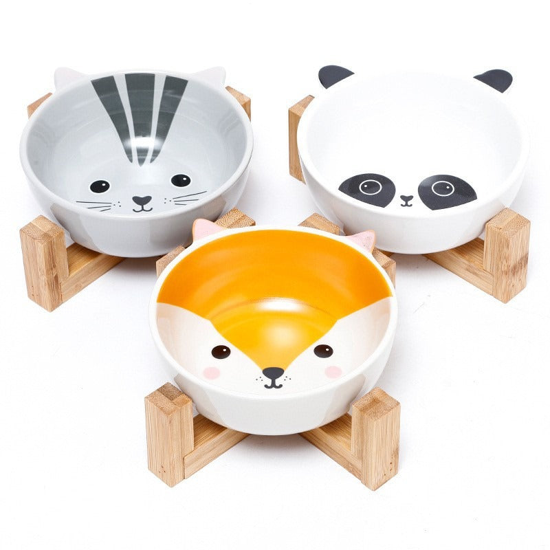Elevated Ceramic Pet Bowl for Cleaner Daily Feeding