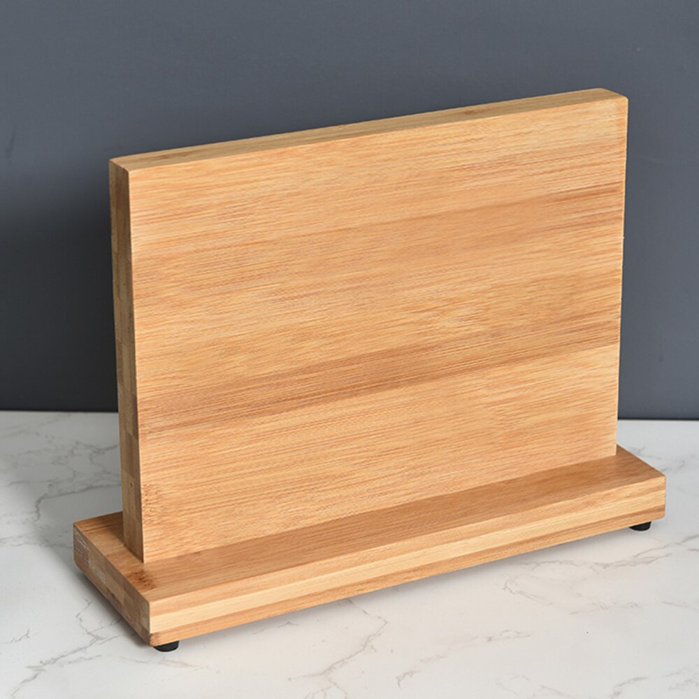 Bamboo Magnetic Knife Holder for Countertop Storage
