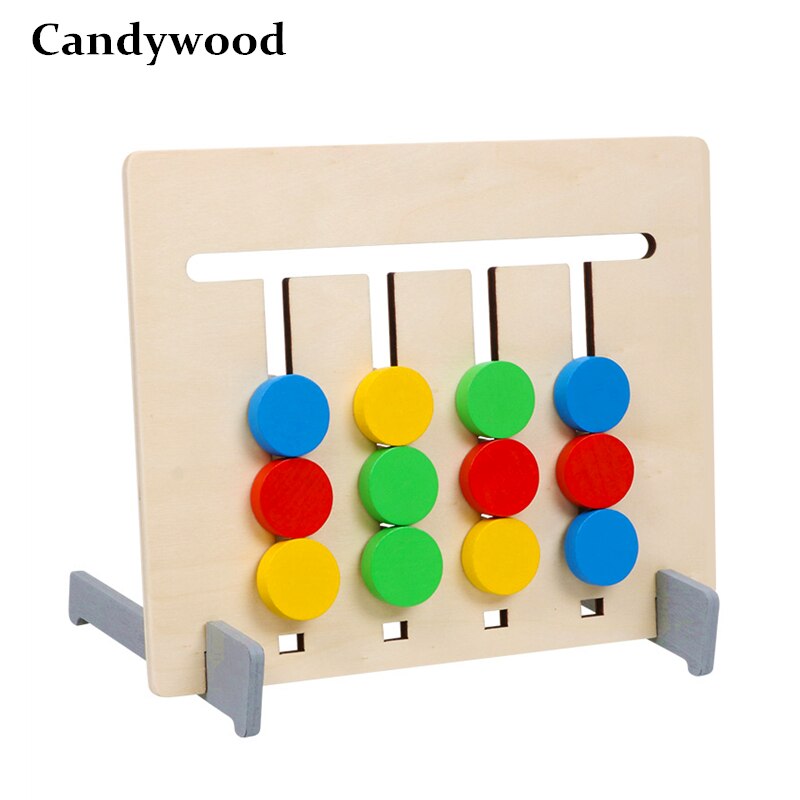 Wooden Color Matching Game for Hands-On Logic Practice