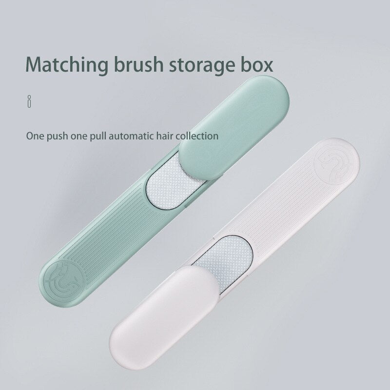 Pet Grooming Comb With Gentle Self-Cleaning Pin Brush