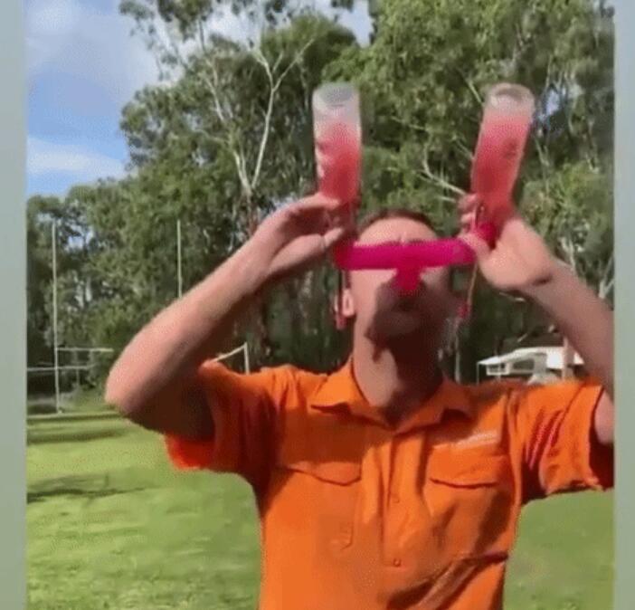 Double Snorkel Drinking Adapter for Two-Person Party Fun
