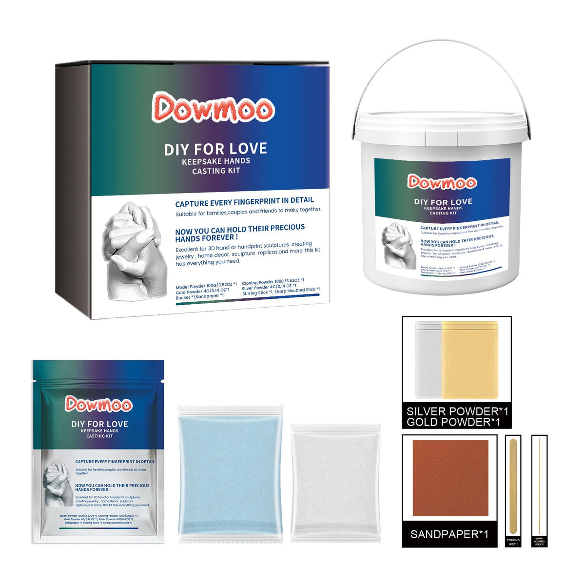 DIY Hand Casting Kit for Lasting Couple Keepsake Gifts