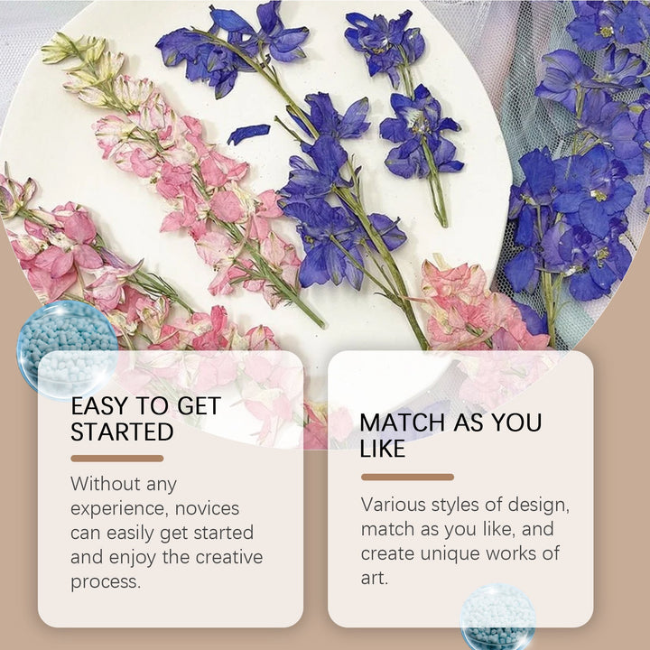 20-Piece Dried Flower Bookmark Kit for DIY Crafts at Home