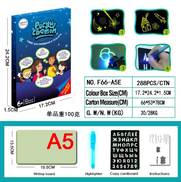 Glow Drawing Board for Kids That Draws in the Dark