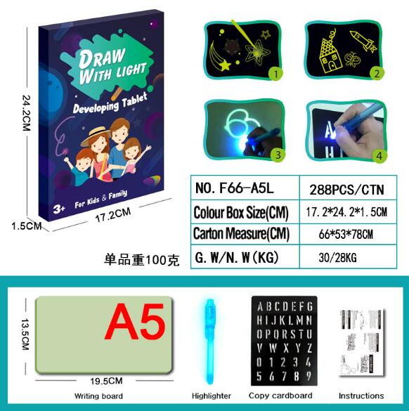 Glow Drawing Board for Kids That Draws in the Dark