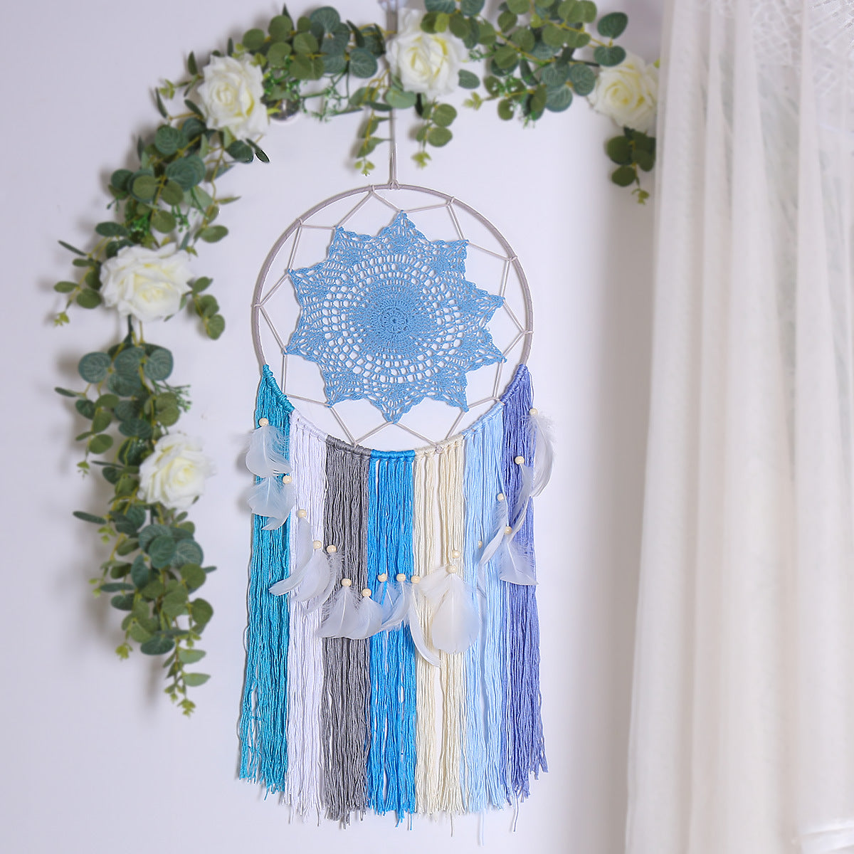 Dream Catcher Ornament for Calm Bohemian Bedroom Decor