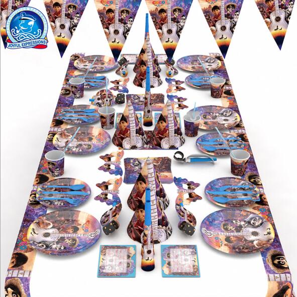 Coco Party Decorations & Tableware Set for Birthdays