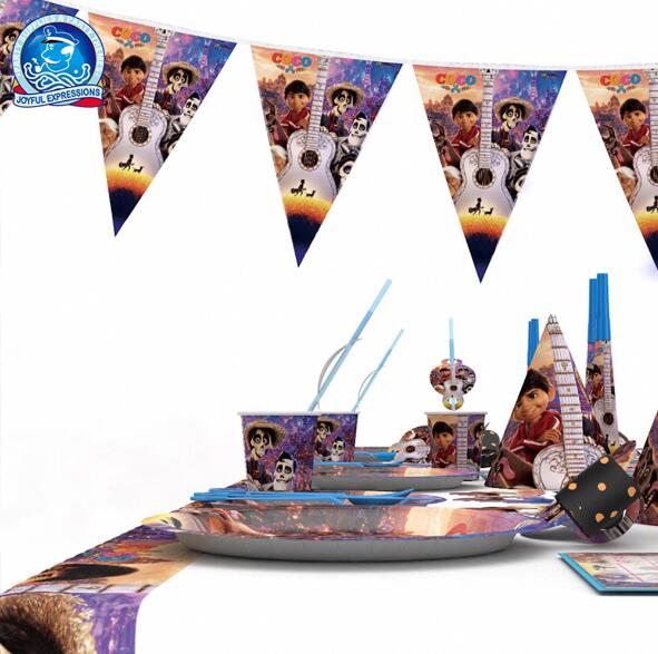 Coco Party Decorations & Tableware Set for Birthdays