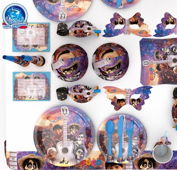 Coco Party Decorations & Tableware Set for Birthdays