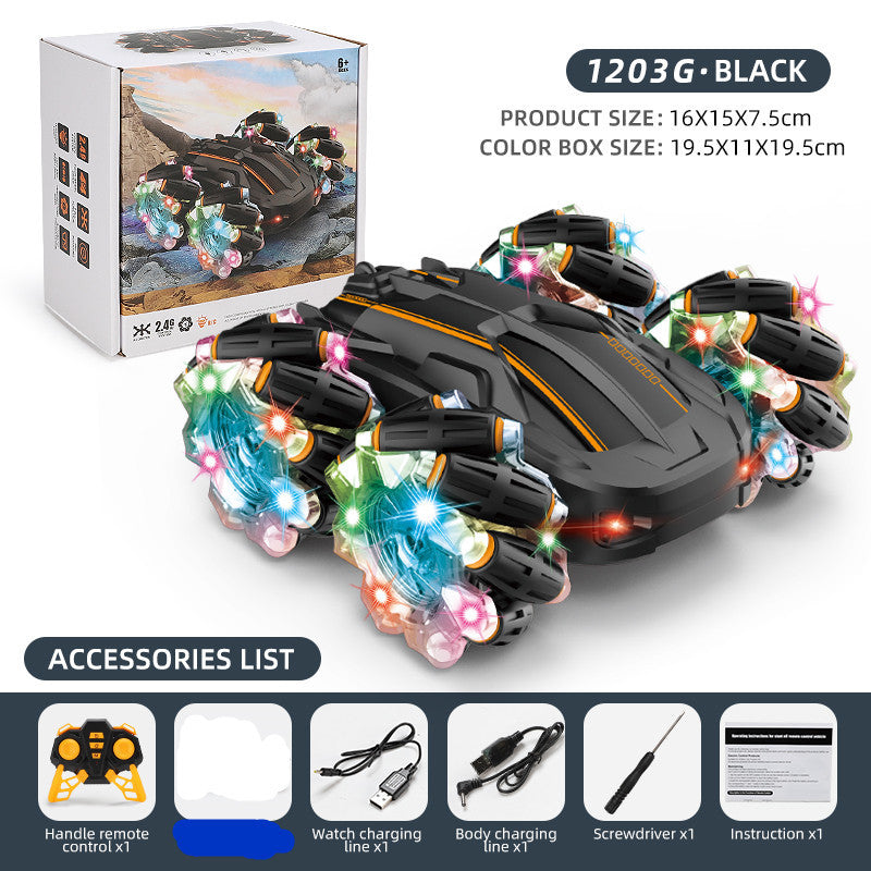 Remote Control Stunt Car With 4WD Drift And Lights