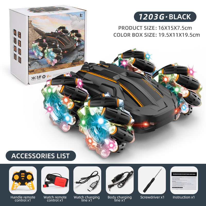 Remote Control Stunt Car With 4WD Drift And Lights