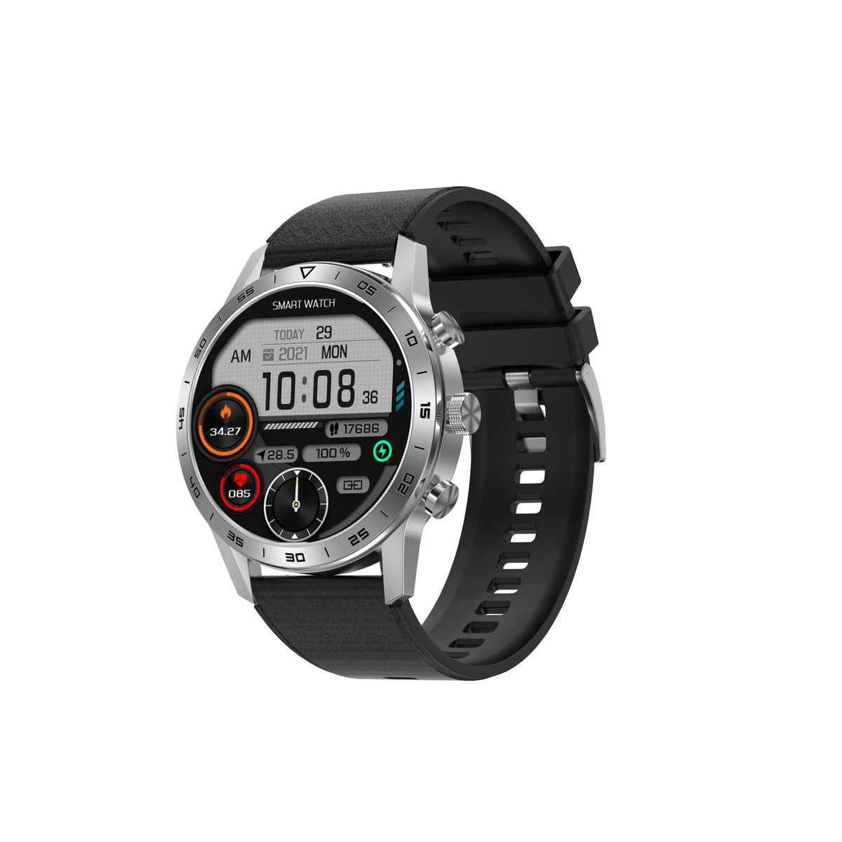 Men's Smartwatch with Heart Rate & Blood Oxygen Tracking