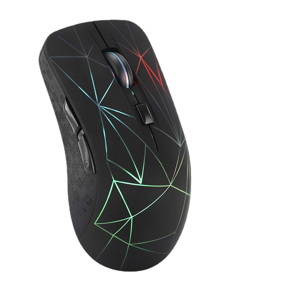 Silent Rechargeable Wireless Mouse with Bluetooth & RGB