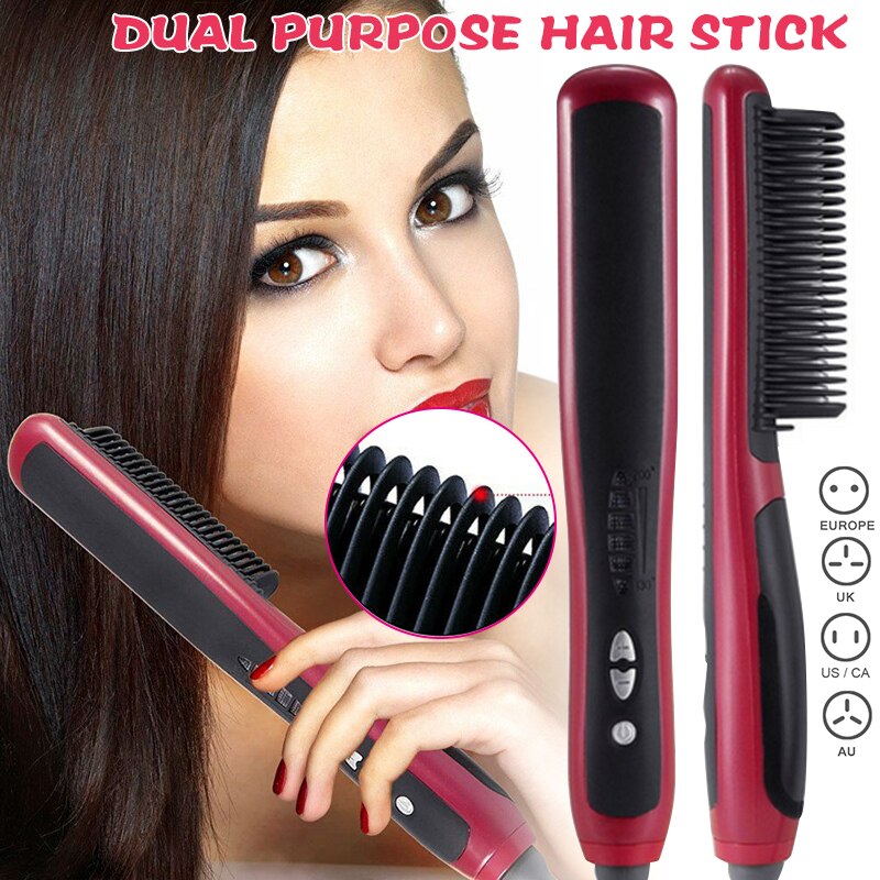 Hair Straightener Stick With 6 Adjustable Heat Settings