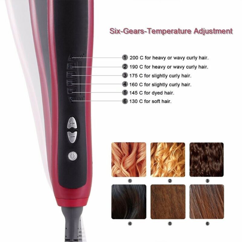 Hair Straightener Stick With 6 Adjustable Heat Settings
