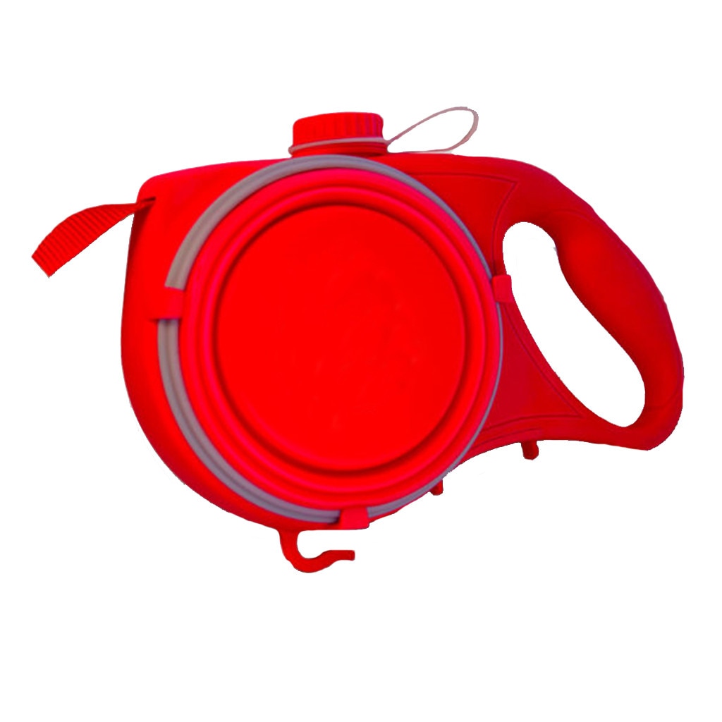Retractable Dog Leash With Built-In Walking Essentials
