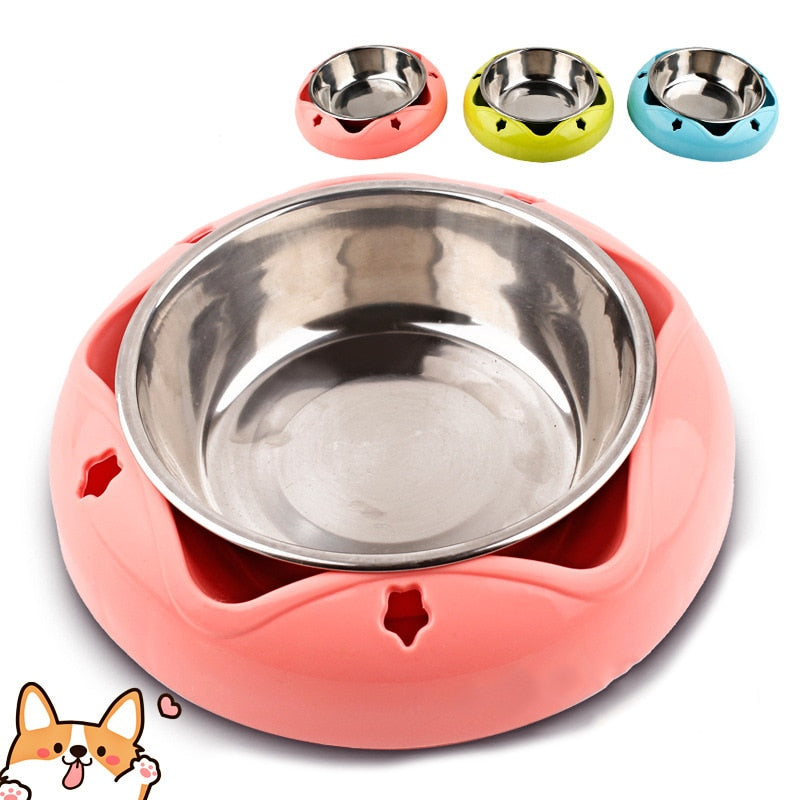 Stainless Steel Pet Bowl With Non-Slip Base for Cats