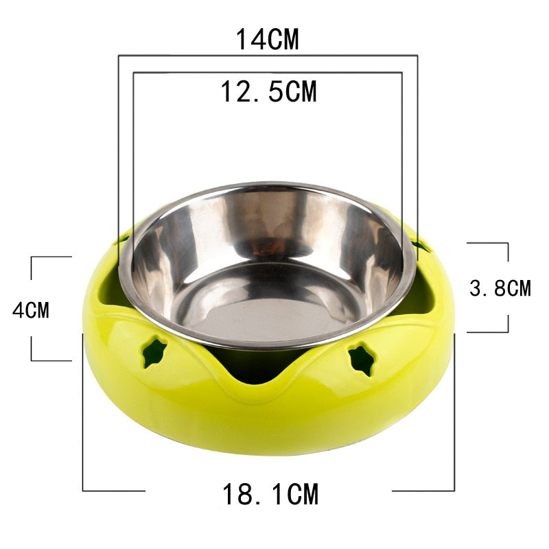 Stainless Steel Pet Bowl With Non-Slip Base for Cats