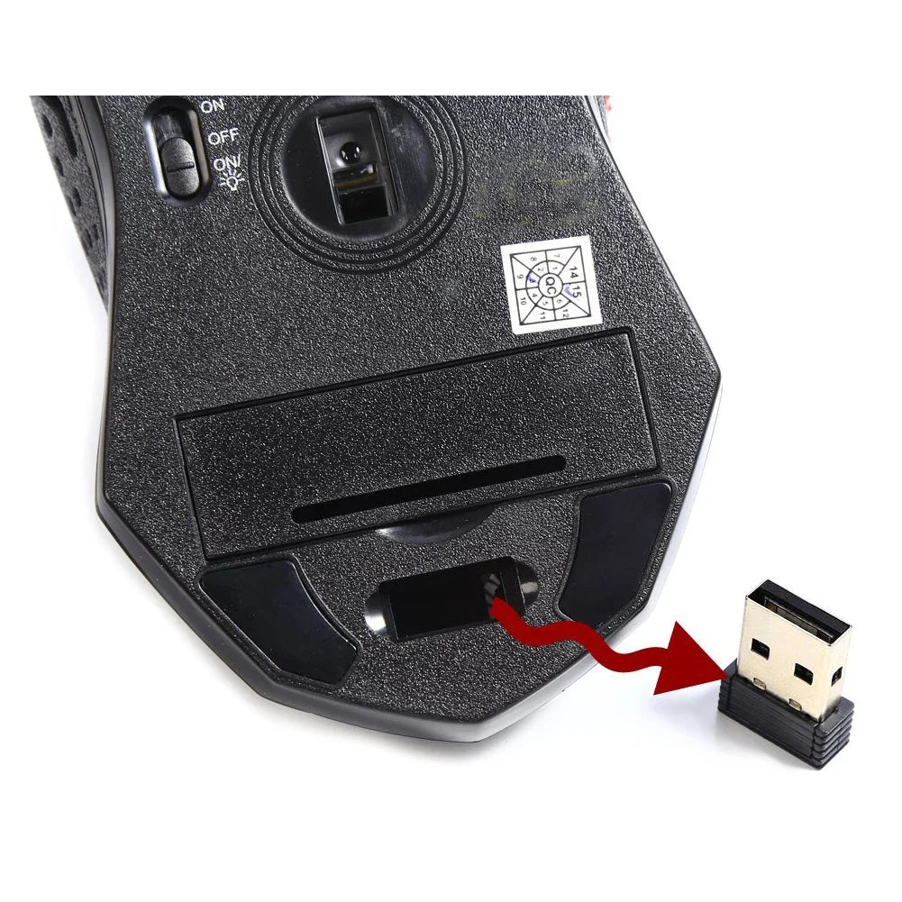 Wireless Keyboard and Mouse Combo with Numeric Keypad