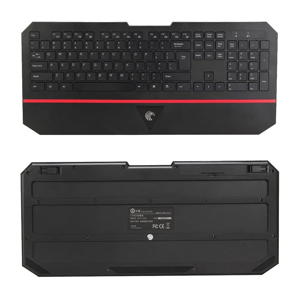 Wireless Keyboard and Mouse Combo with Numeric Keypad
