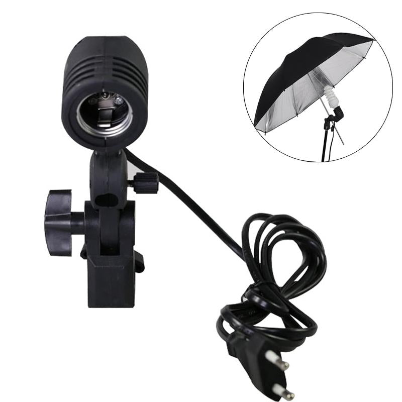 E27 Lamp Holder with B-Clamp for Studio Light Stands
