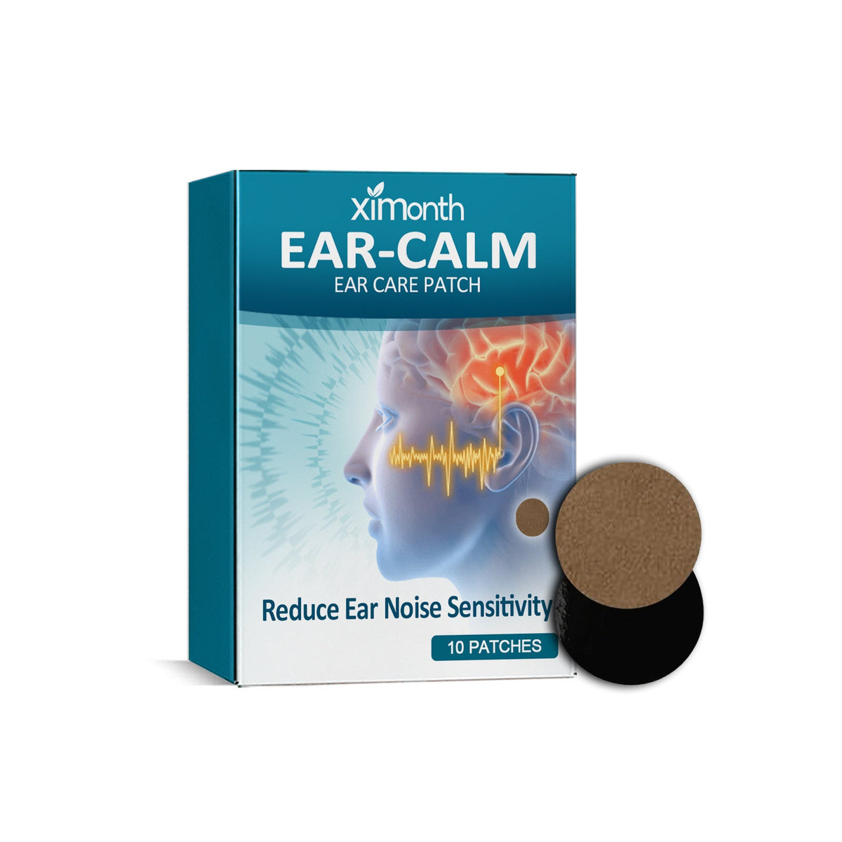 Ear Noise Relief Patches, 10-Pack, 8-Hour Acupoint Wear