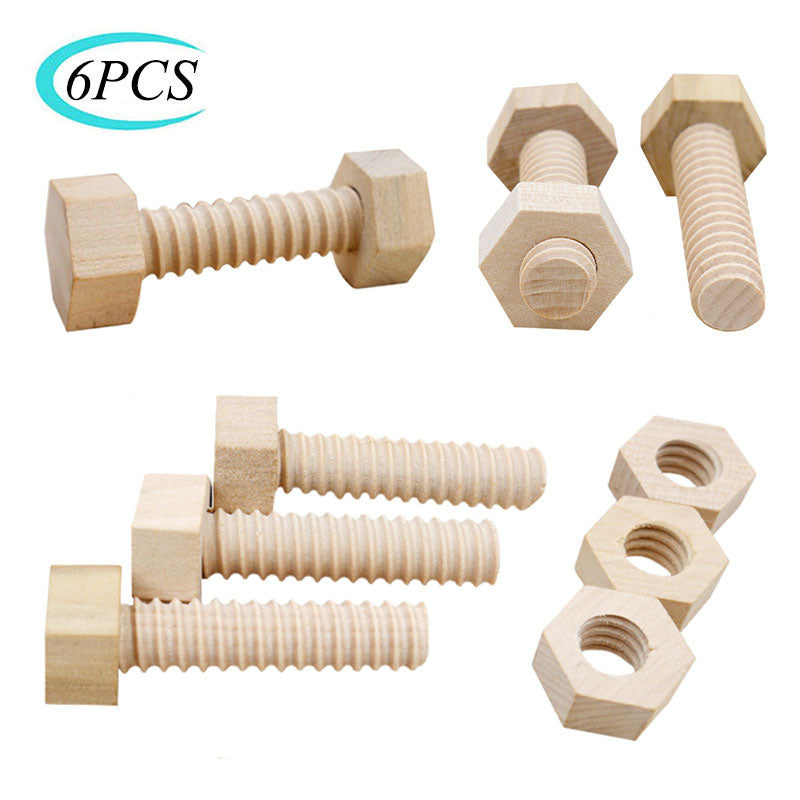 Wooden Screw Nut Toy for Fine Motor Skills Practice
