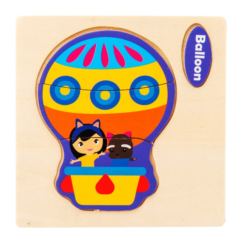 Wooden Matching Puzzles for Hands-On Early Learning