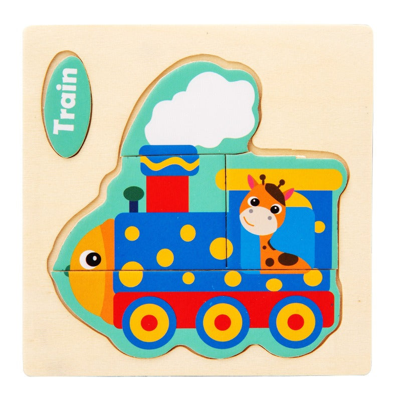 Wooden Matching Puzzles for Hands-On Early Learning