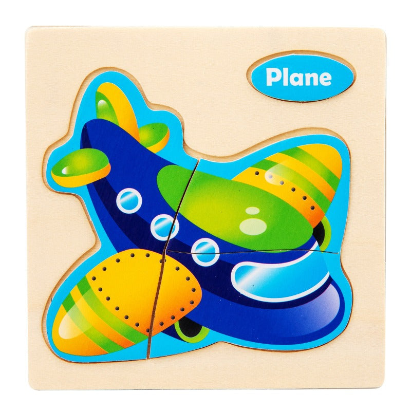 Wooden Matching Puzzles for Hands-On Early Learning