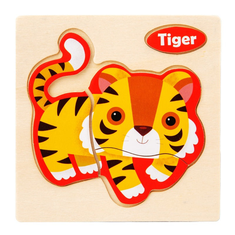 Wooden Matching Puzzles for Hands-On Early Learning