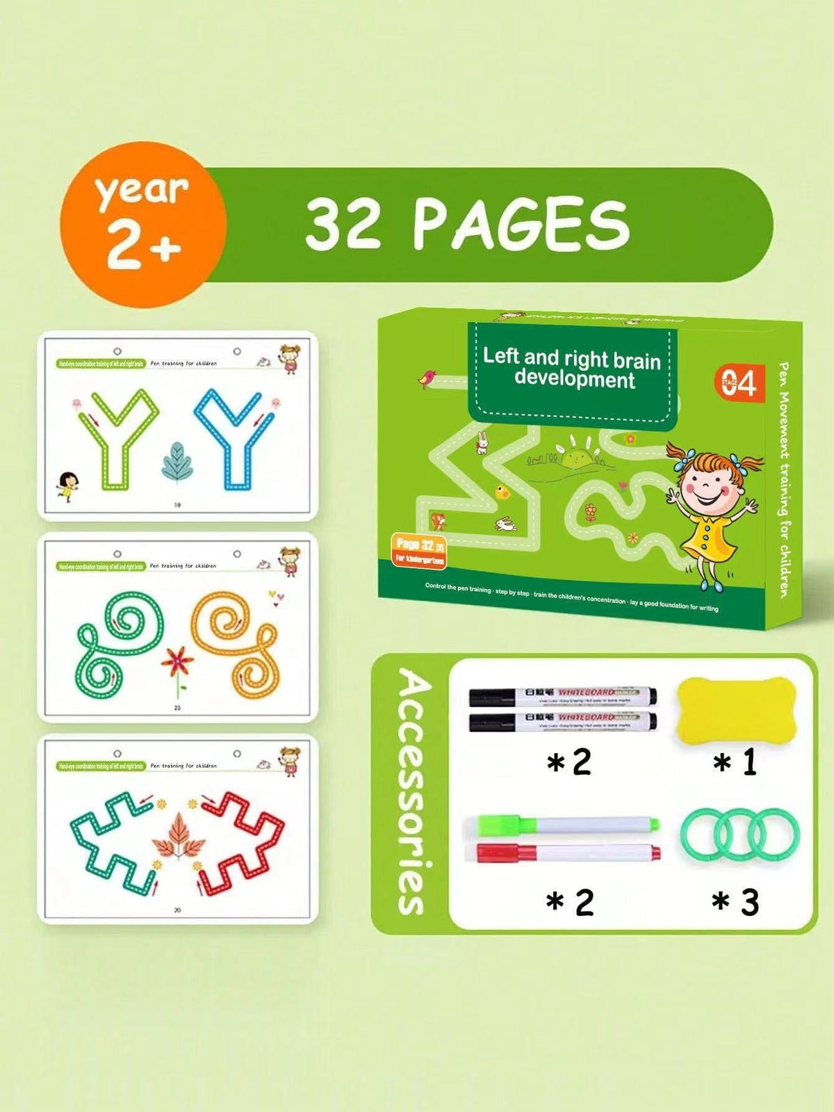 Reusable Tracing Workbook for Toddler Pen Control Practice