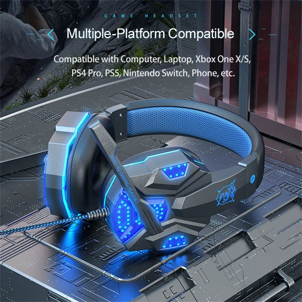 Wired Gaming Headset with 3D Surround Sound