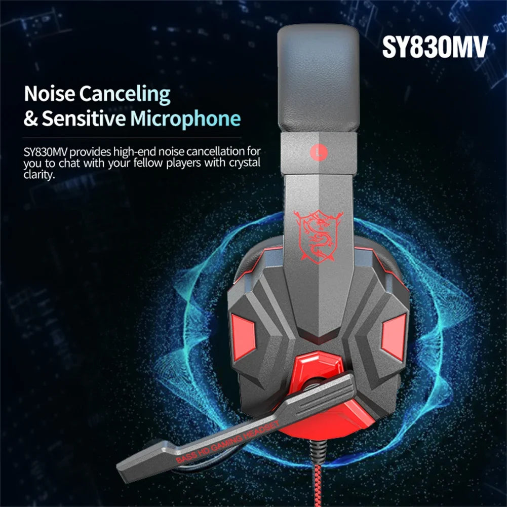 Wired Gaming Headset with 3D Surround Sound