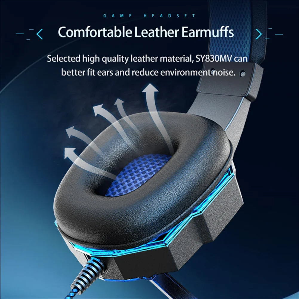 Wired Gaming Headset with 3D Surround Sound