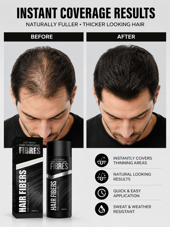 Hair Thickening Fiber Powder — Instant Coverage
