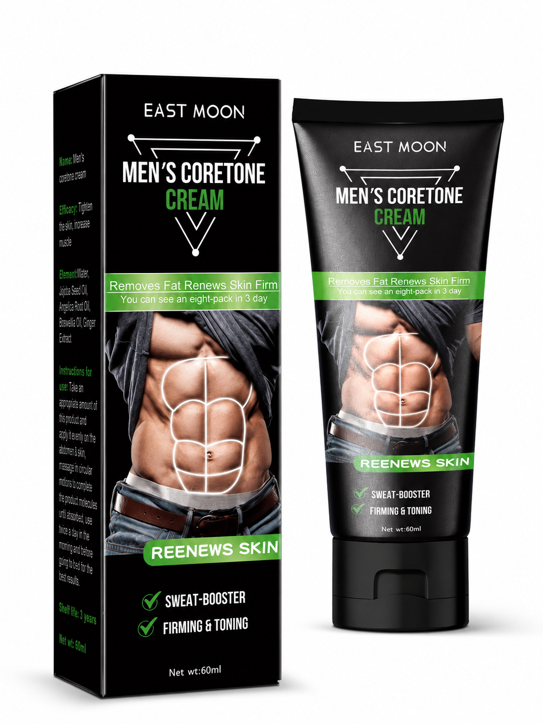 East Moon Abdominal Firming Cream — Thermogenic Toning