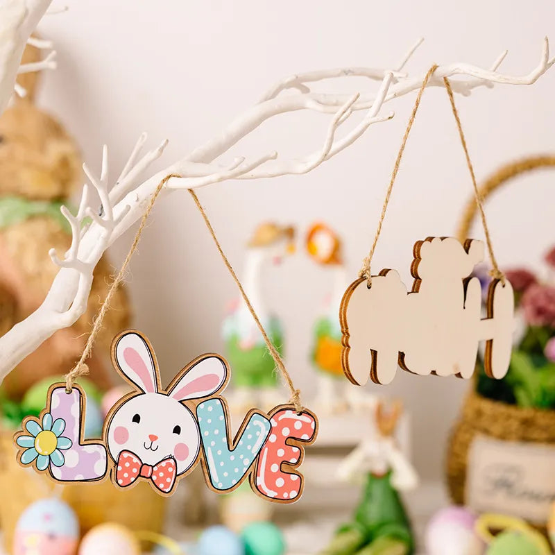Easter Hanging Pendants — Colorful LOVE And HOP Decor