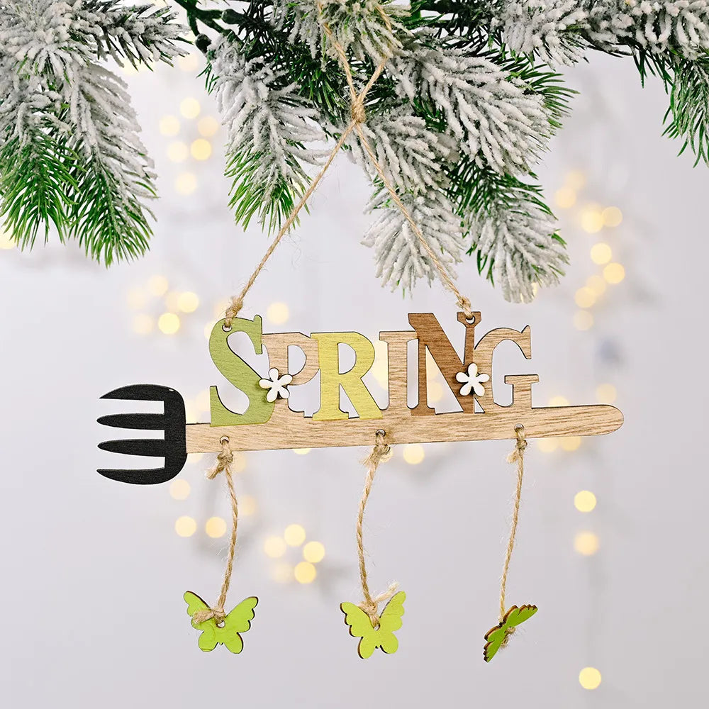 Wooden Easter Arrow Pendants for Playful Spring Decor