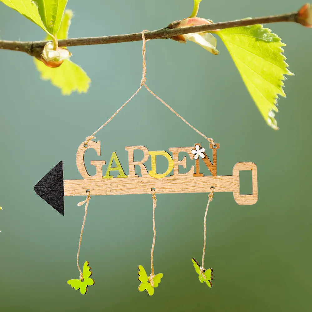 Wooden Easter Arrow Pendants for Playful Spring Decor