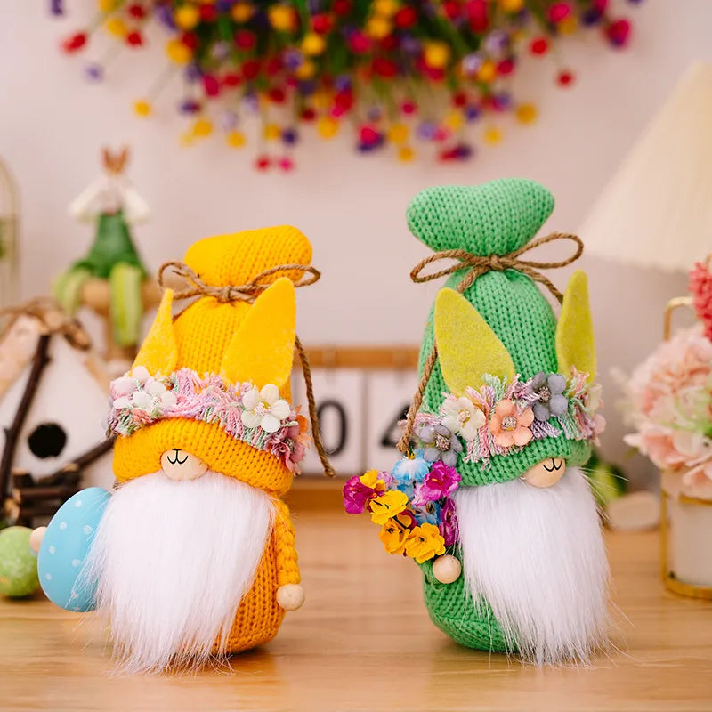 Easter Rabbit Gnome Decoration for Cheerful Spring