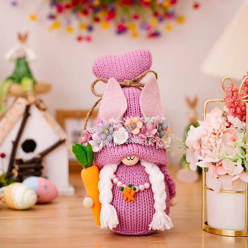 Easter Rabbit Gnome Decoration for Cheerful Spring