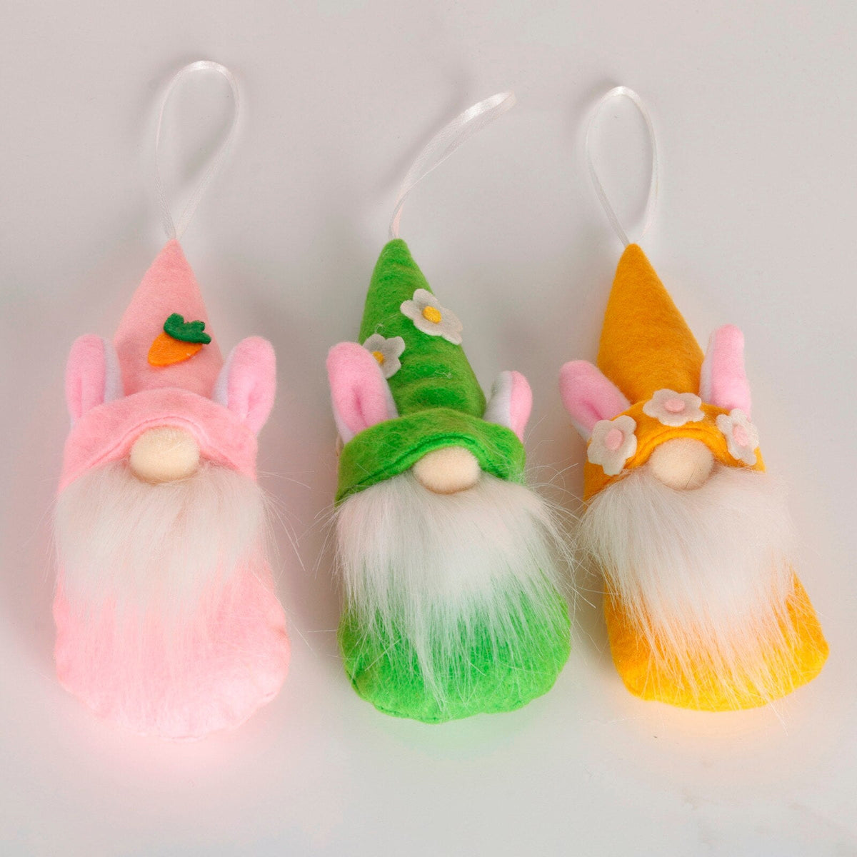 Easter Gnome Hanging Decorations – 3-Piece Plush Set