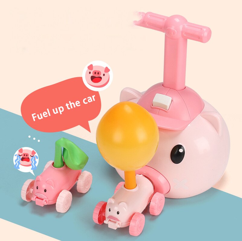 Balloon Powered Car Toy for Hands-On STEM Science Play