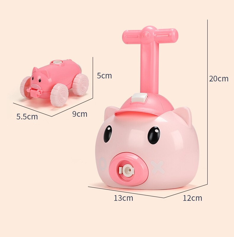 Balloon Powered Car Toy for Hands-On STEM Science Play